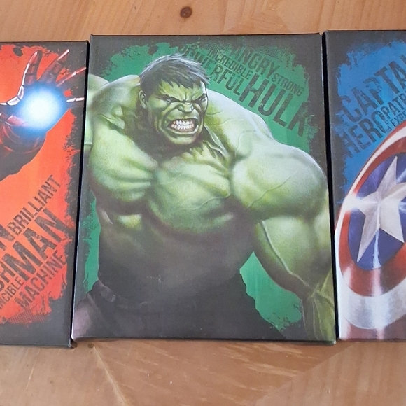 RARE LOT 3 Marvel Avengers - Hulk, Iron Man, Captain America - Picture 3 of 10